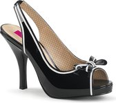 Pleaser Pink Label Pumps -47 Shoes- PINUP-10 Paaldans schoenen Zwart