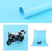 100x200cm PVC-papier Matte fotografie-achtergrond (blauw)