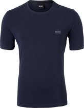 HUGO BOSS lounge T-shirt regular fit - heren T-shirt O-hals - blauw -  Maat: L