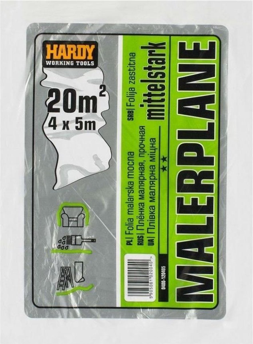 Dekzeil 4x5m HDPE standaard 0,01mm