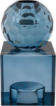 House Nordic - Torcello Candle Holder - Kandelaar - Glas - Blauw - 11.5cm