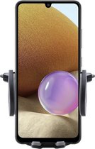 Shop4 - Samsung Galaxy A32 Autohouder Verstelbare CD Houder Zwart met Draaiklem Zwart