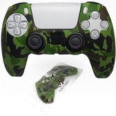 PS5 controller hoesje Groen camouflage - Holy grips - cadeau voor jongens en meisjes