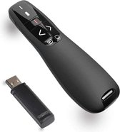 laser pointer - DS Wireless USB 2.4GHz Presentatie Clicker Slides PowerPoint-presentatie Pen voor Remote Control PPT Red Pointer afstandsbediening voor school of Office Vergaderingen - Zwart