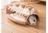 Luxe Kattenmand / Speeltunnel - Coffee house - Dierenmand - Ferret - Konijntje