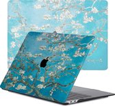 Lunso Geschikt voor MacBook Pro 16 inch (2019) cover hoes - case - Van Gogh Amandelboom