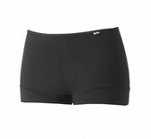 3844 dames boxershort microfiber - Dames polyamide hoge onderbroek - Badstof kruisje - ondergoed - Zwart / M