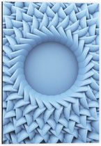 Dibond - Blauwe Zon - 40x60cm Foto op Aluminium (Wanddecoratie van metaal)
