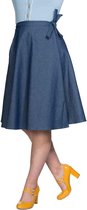 Dancing Days Rok -4XL- SWEET SAIL WRAP SKIRT Blauw