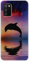ADEL Kunststof Back Cover Hardcase Hoesje voor Samsung Galaxy A02s - Dolfijn