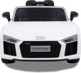 Audi Elektrische Kinderauto R8 Spyder Wit - Krachtige Accu - Op Afstand Bestuurbaar - Veilig Voor Kinderen
