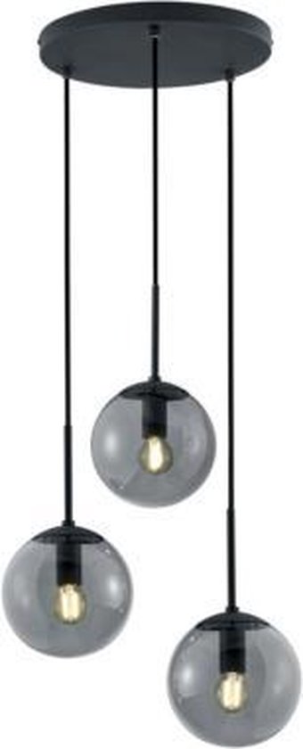 TRIO Hanglamp BALINI - Antraciet - excl. 3x E14 Â· max. 28W