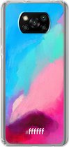 6F hoesje - geschikt voor Xiaomi Poco X3 Pro -  Transparant TPU Case - Abstract Hues #ffffff