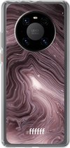 6F hoesje - geschikt voor Huawei P40 Pro -  Transparant TPU Case - Purple Marble #ffffff