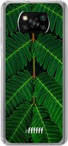 6F hoesje - geschikt voor Xiaomi Poco X3 Pro -  Transparant TPU Case - Symmetric Plants #ffffff