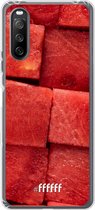 6F hoesje - geschikt voor Sony Xperia 10 III -  Transparant TPU Case - Sweet Melon #ffffff