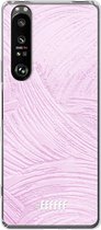 6F hoesje - geschikt voor Sony Xperia 1 III -  Transparant TPU Case - Pink Slink #ffffff