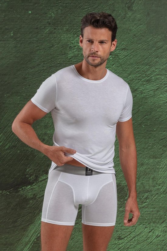 RJ Bodywear - Hommes - Lot de 2 t- Shirts Good Life Col rond - Wit