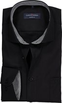 CASA MODA modern fit overhemd - zwart (contrast) - Strijkvriendelijk - Boordmaat: 42