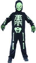 Zwart en groen skelet kostuum voor kinderen - Kinderkostuums