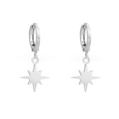 Oorbellen universe stars zilver