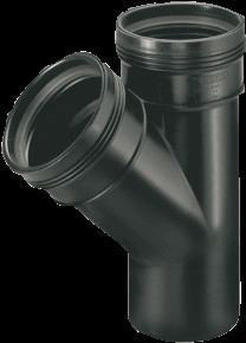 PP T-Stuk 40X40mm 2x manchet / spie 45°
