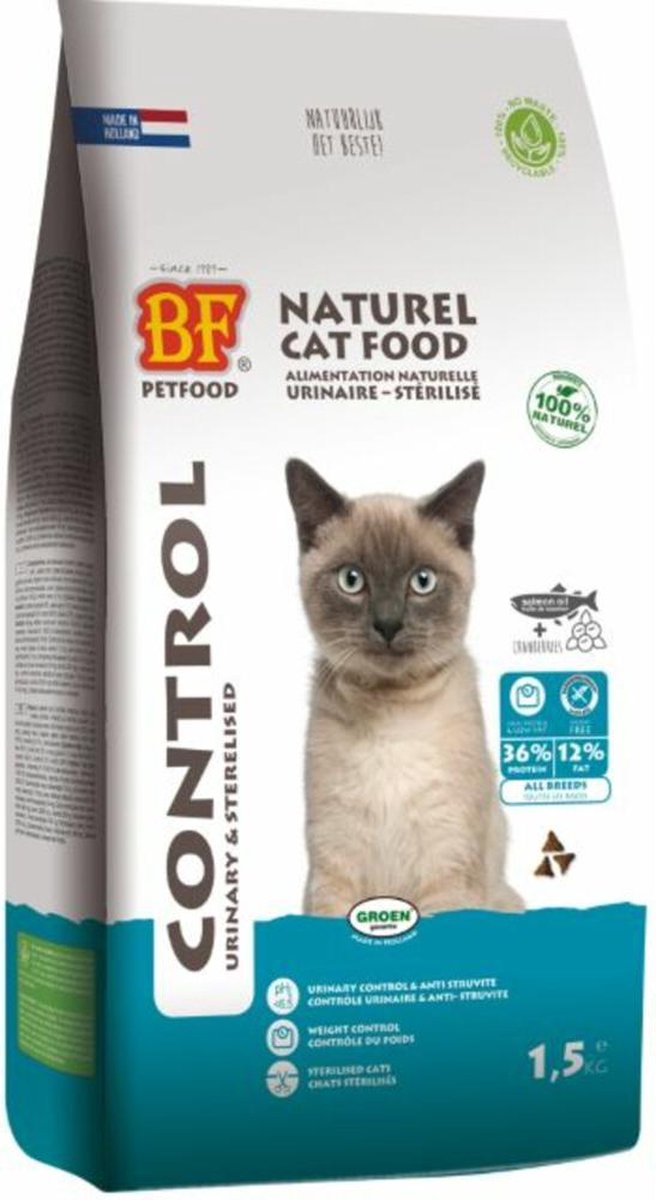 Biofood BF Petfood Kattenvoer Control - 4 x 1,5 kg - Voordeelverpakking