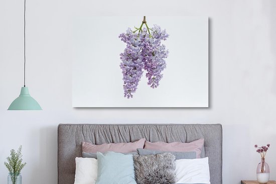 Tableau sur Toile Un Bouquet de Lilas Suspendus - 150x100 cm - Décoration murale