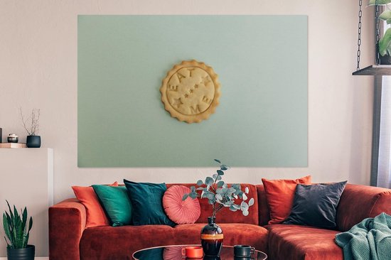 Cookie avec toile à message 2cm 180x120 cm - Tirage photo sur toile (Décoration murale salon / chambre) XXL / Groot format!