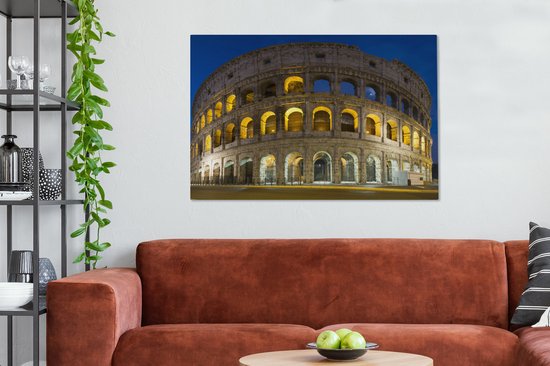Colisée à Rome toile 2cm 120x80 cm - Tirage photo sur toile (Décoration murale salon / chambre)