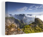 Peintures sur toile - Lever de soleil en Norvège - 30x20 cm - Décoration murale