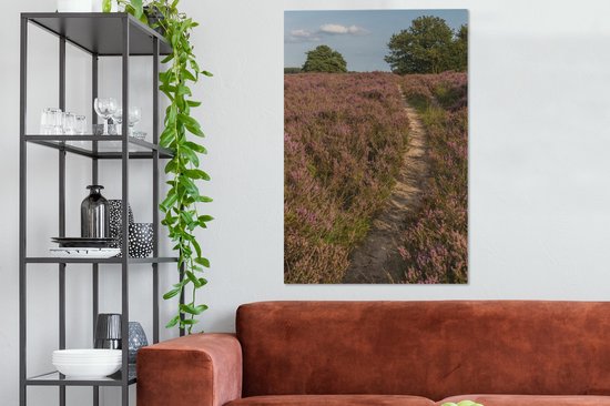 Un sentier dans le parc national de Dwingelderveld 90x140 cm - Tirage photo sur toile (Décoration murale salon / chambre)