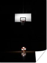 Affiche Basketbal et le panier à l'honneur - 30x40 cm