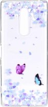 Stijlvol en mooi patroon TPU-valbeschermingshoes voor One Plus 7 Pro (bloemvlinder)