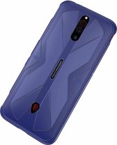 Voor ZTE nubia Red Magic 5G / 5S Butterfly Shadow Shockproof Rubber TPU beschermhoes (blauw)