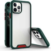 Bright Shield PC + TPU beschermhoes voor iPhone 11 (donkergroen + oranje)