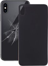 Gemakkelijke vervanging Big Camera Hole Glass Back Battery Cover met lijm voor iPhone XS Max (zwart)