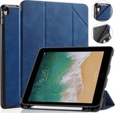 Voor iPad Pro 10,5 inch DG.MING Zie serie horizontale flip lederen tas met houder en pennenhouder (blauw)