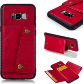 Leren beschermhoes voor Galaxy S8 Plus (rood)
