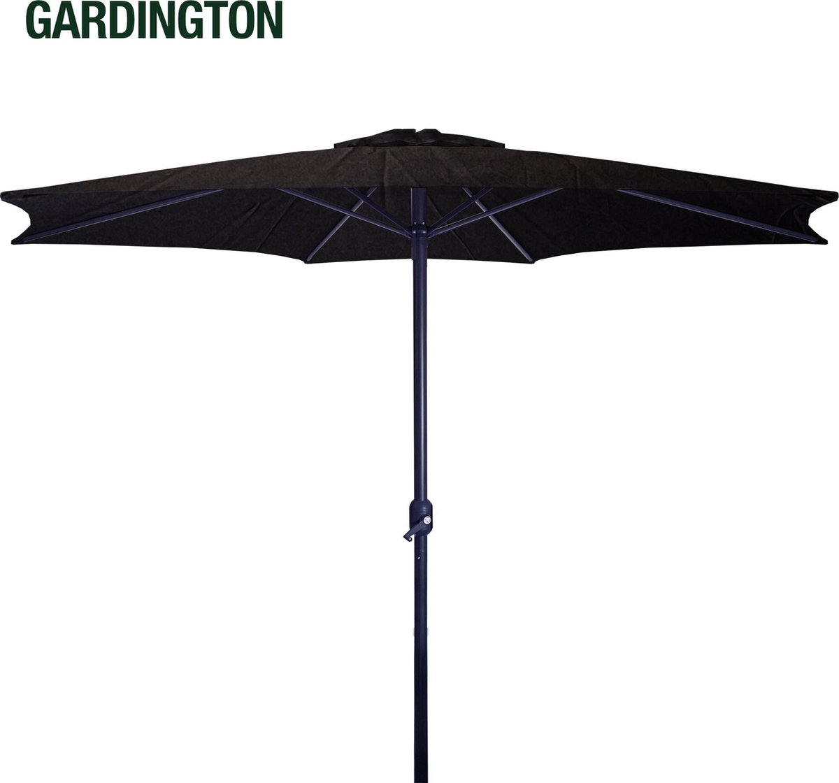 Gardington Parasol – 300 cm – Zwart - Aluminium
