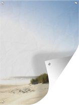 Affiche de jardin Un ciel bleu clair sur les dunes - 90x120 cm