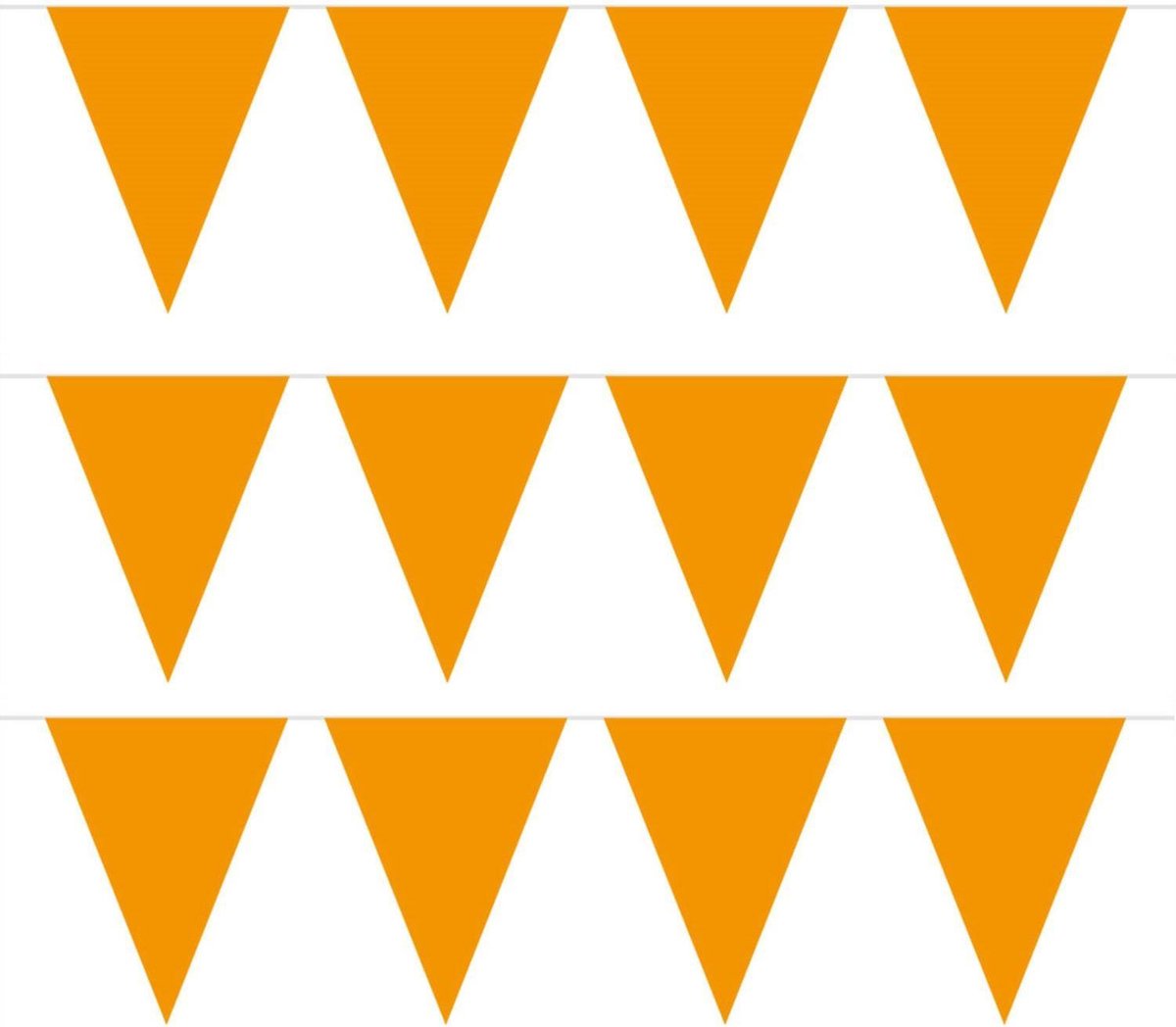 Pakket van 5x stuks oranje vlaggenlijnen slinger 5 meter - EK/WK - Koningsdag oranje supporter artikelen