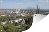 Tuinposters buiten Uitzicht over de Duitse stad Bielefeld - 90x60 cm - Tuindoek - Buitenposter