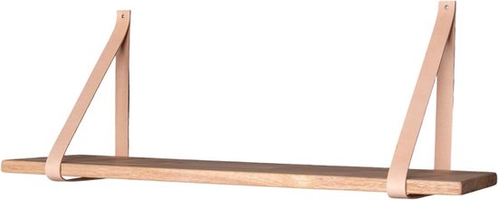 Artichok Thomas wandplank - Hout - B80 x D20 cm - Naturel