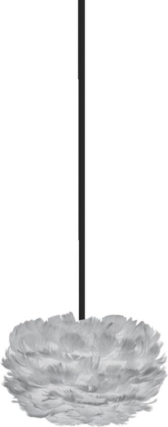 Umage Eos Micro hanglamp light grey - met koordset zwart - Ø 22 cm
