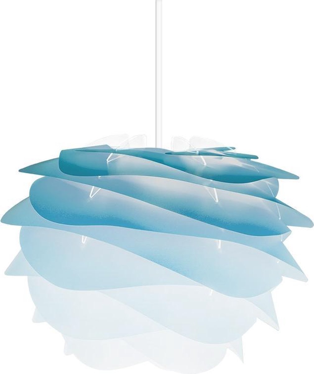Umage Carmina Mini hanglamp azure blauw - met koordset wit - Ø 32 cm