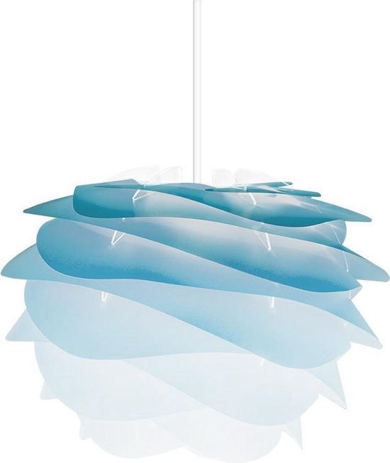 Carmina Mini hanglamp azure blauw - met koordset wit - Ø 32 cm