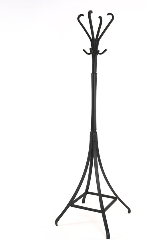 Fameg Fara houten staande kapstok zwart - 182 cm
