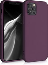 kwmobile telefoonhoesje voor Apple iPhone 12 / 12 Pro - Hoesje voor smartphone - Back cover in bordeaux-violet