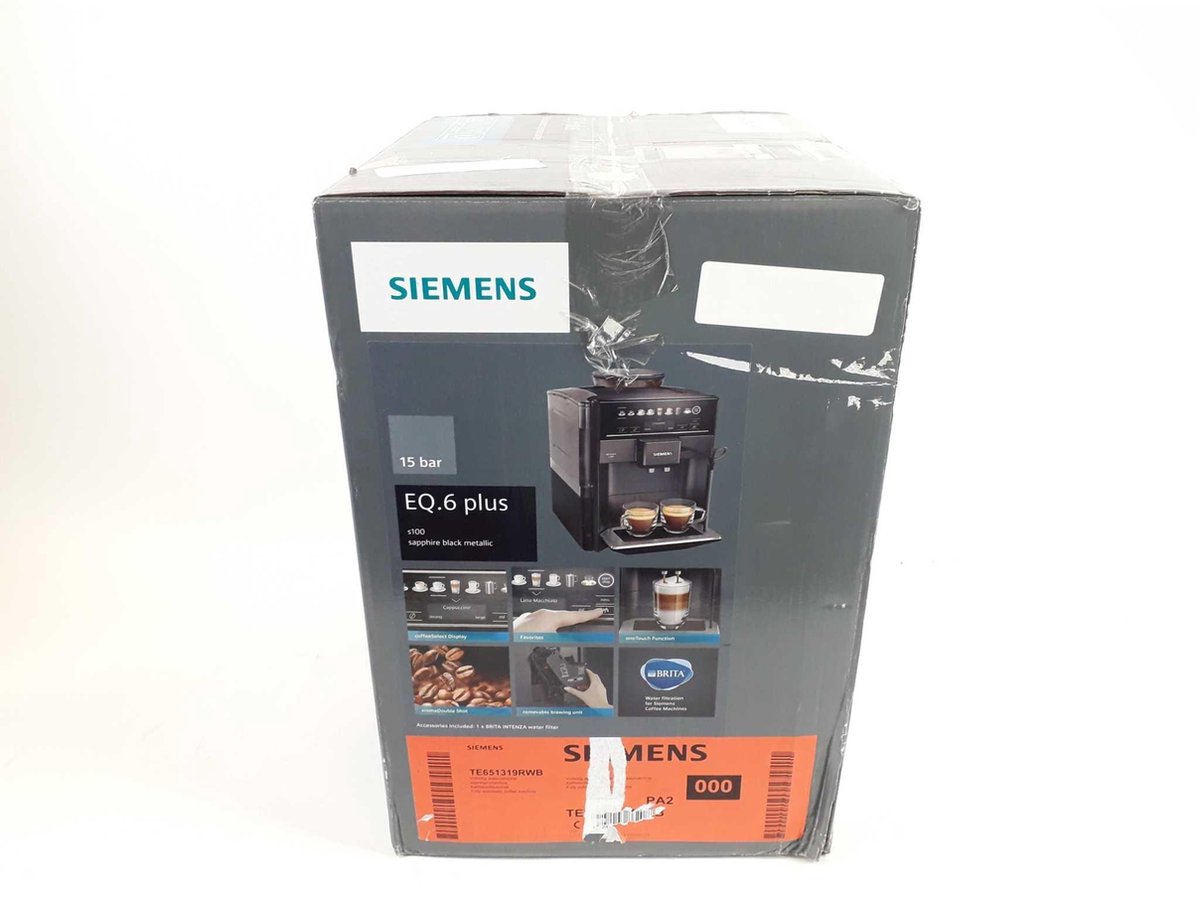 Afbeelding 3 van Siemens EQ6 Plus s100 TE651319RW - Volautomatische espressomachine - Antraciet grijs
